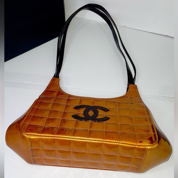 CHANEL Coco Kisslock Chocolate Bar Long handle Shoulder Bag - Picture 8 of 9